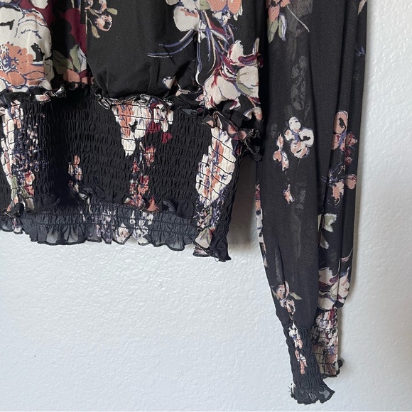 American Rag Black and Floral Long Sleeve Size - Picture 6 of 9